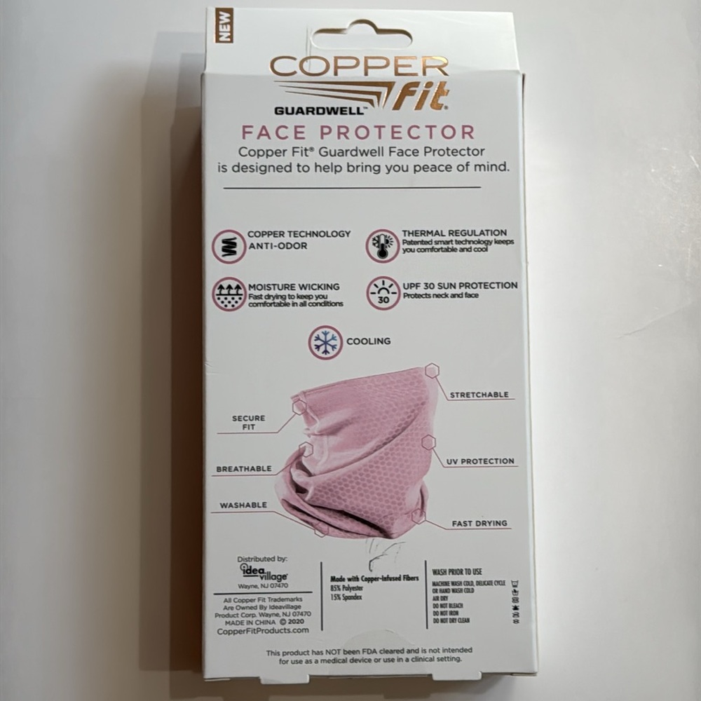 Copper Fit Gaurdwell Pink Face Protector - Picture 2 of 4